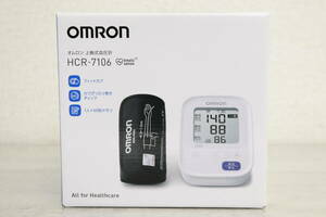 【未使用/開封済】 OMRON オムロン上腕式血圧計 HCR-7106 ヘルスケア 測定器 3K358