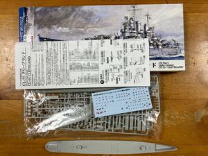 1/700 アメリカ海軍軽巡洋艦『クリーブランド』開封済み船体修正途中、ピットロードスカイウェーブシリーズW208