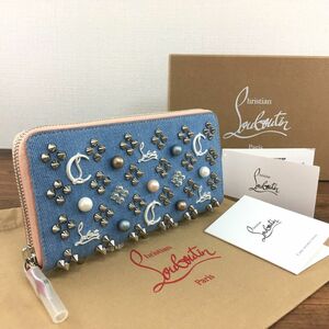 ☆送料無料☆ 未使用品 Christian Louboutin ジップラウンドファスナーウォレット 3185121 箱付き 95