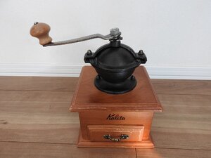 ★☆コーヒーミル　手動　カリタ　Kalita　アンティーク　木製　ビンテージ☆★