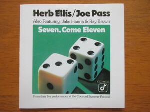 HERB ELLIS & JOE PASS ハーブ・エリス & ジョー・パス/ SEVEN COME ELEVEN