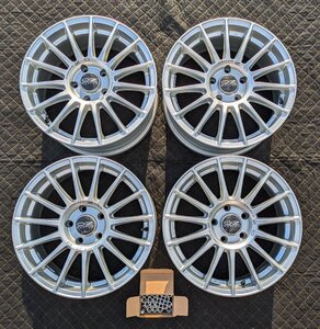 OZ RACING オーゼッド Superturismo LM マットレースシルバー 17インチ 7.5J ＋45 114.3 5H 4本セット 極上品 ガリ傷なし CL7 DC5 EP3 FN2