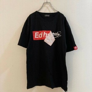 ◆Ed Hardy/ エドハーディー 半袖 Tシャツ ブラック 黒 メンズ L ON3325