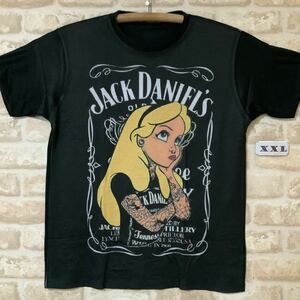 ジャックダニエル アリス　パロディ　Tシャツ　XXL サイズ　半袖　2XL