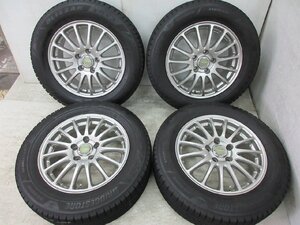 スタッドレス ブリヂストン エコフォルム SE-12 16インチｘ6.5J ET:+46 PCD:114.3 5H BS ブリザック VRX3 215/60R16 21年 エスティマ 等