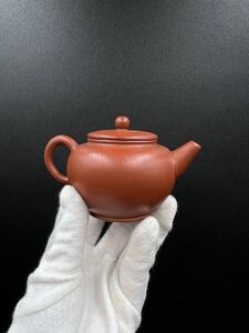 中国美術 孟臣 造 朱泥 急須 紫砂 唐物 時代物 中国宜興 紫泥 茶道具 煎茶道具