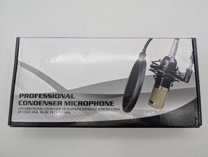 未開封品 プロフェッショナルコンデンサーマイクロフォン USBマイク PCマイク カラオケマイク エコー機能付き PROFESSIONAL CONDENSER MIC