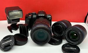 # OLYMPUS E-520 iS 10.0 デジタル一眼レフカメラ ZUIKO DIGITAL 40-150mm F4-5.6 ED 70-300mm F4-5.6 14-42mm F3.5-5.6 FL-36 オリンパス