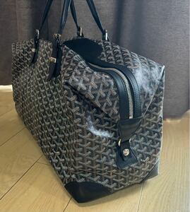 GOYARD ゴヤール ボーイング55 美品 希少 ボストンバッグ 2WAY メンズ レディース 大容量 付属品フル ヘリンボーン PVC レザー