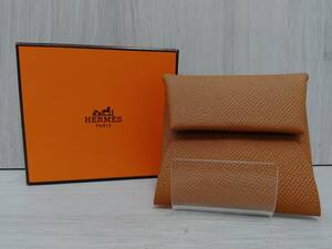 エルメス　HERMES　コインケース　茶　箱付