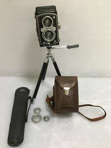 〇 Z511 〇当時物 現状 ROLLEIFLEX AUTOMAT Type1 Tessar ローライフレックス 二眼レフ 62万番台 オマケ付 三脚 Walz