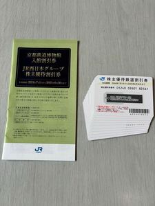 JR西日本株主優待券 10枚グループ優待割引券2025.6.30まで ゆうパケットミニ追跡あり