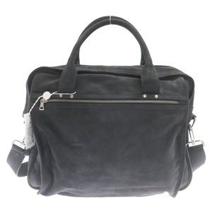 Martin Margiela マルタンマルジェラ 09AW 11 Bag UO laptop bag アーカイブ スエードレザー2WAYビジネスハンドバッグ 35WH003 グレー