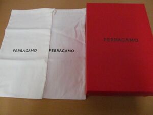 (57713)フェラガモ　FERRAGAMO　シューズボックス　空箱　シューズ入れ　巾着袋　保管品