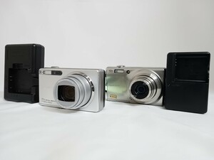 RICOH リコー Caplio R5 + FUJIFILM 富士フイルム FINEPIX F70EXR コンパクトデジカメ 計2点 充電器付属 動作品 桜8