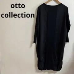 otto collection  ワンピース　M  ブラック　黒　無地