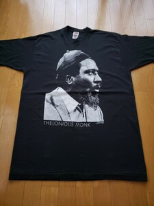 Thelonious Monk　セロニアス・モンク　gear inc　ジャズ　ブルース　JAZZ　BLUES　ヴィンテージ　Tシャツ　USA製　フルーツオブザルーム