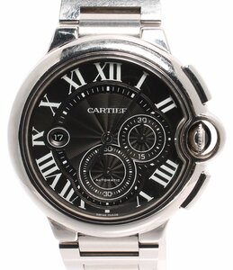 カルティエ 腕時計 クロノグラフ バロン ブルー ドゥ カルティエ ウォッチ W6920025 自動巻き ブラック [0502]