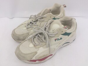 ◇ FILA フィラ スニーカー シューズ サイズ25cm ホワイト系 メンズ E