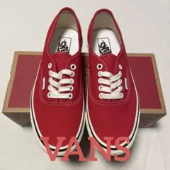 [新品]25.5cm VANS バンズ authentic 44 dx red赤