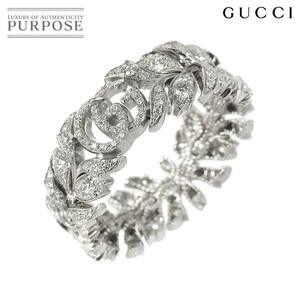 グッチ GUCCI フローラ #9 リング フル ダイヤ 0.80ct K18 WG ホワイトゴールド 750 指輪 Diamond Ring 90227652