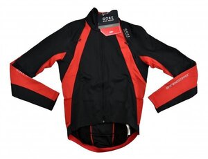 GORE BIKE WEAR★ゴア Oxygen Windstopper ジャケット size:M(Asia) ブラック/レッド