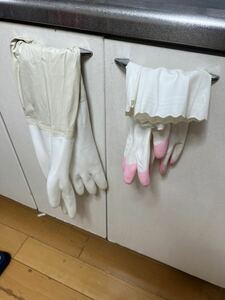 ゴム　ビニール手袋　中古　まとめて　Mとフリーサイズ　食器洗い、キッチン掃除に使用