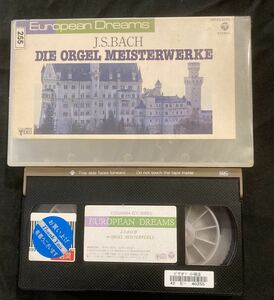 j.s bach DIE ORGEL MEISTERWEERKE バッハ　オルガン　VHS クラシック音楽　ドイツ