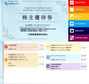 小田急電鉄株主優待券1冊　　有効期限：2025年05月31日