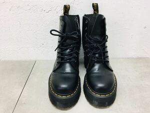 z0602-08 ★ 恐らく未使用品 / ドクターマーチン Dr Martens / ブーツ / 黒 / ブラック / レースアップ / 8ホール / 箱なし / 保管品