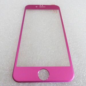 iPhone6 Plus iPhone6s Plus 5.5インチ 9H 0.26mm 桃色 チタン 全面保護 強化ガラス 液晶保護フィルム 3D曲面カバー 2.5D KA51