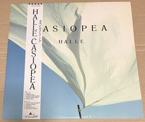 85年アルファ 帯付きオリジナルLP カシオペア／HALLE〜ライナー付き、美品！