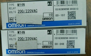 オムロン製リレー:MY4N 200/220VAC　（MY4N 200V） 20個セット　残りわずか