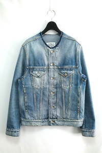 MAISON MARGIELA メゾン マルジェラ ４ １４ Collarless Denim カラーレス デニムジャケット 44サイズ ミディアムデニム SI1AM00006 S30561