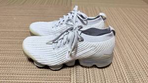 【１、２度使用】ナイキ NIKE AIR VAPORMAX FLYKNIT 3 （WHITE）エア ヴェイパーマックス フライニット 3