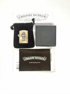 【現物確認可】 CHROME HEARTS ZIPPO LIGHTERZ-V7 クロムハーツ ラスベガス限定 スモールCHクロス V7 ジッポライター