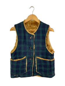 Engineered Garments◆over vest-blackwatch/ベスト/XS/コットン/グリーン/チェック