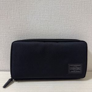 【値下げ】【新品同様】PORTER DILL ポーター ディル ラウンドファスナー 長財布　ブラック　黒　653-09111