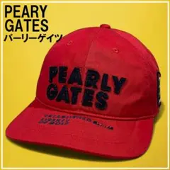 PEARLY GATES パーリーゲイツ フラット キャップ ニコちゃん FR