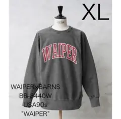 WAIPER×BARNS バーンズ ワイパーリバースウィーブスウェットシャツ