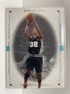 NBAカード　ショーン・エリオット　SEAN ELLIOTT SP AUTHENTIC UPPER DECK 1999 【スパーズ時代】