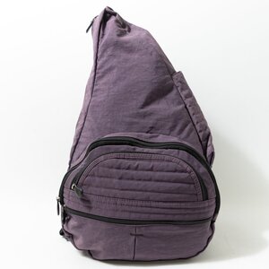 【1円スタート】The Healthy Back Bag ヘルシーバックバッグ ビッグバッグ パープル 紫 ブラック 黒 ナイロン ユニセックス 男女兼用 bag