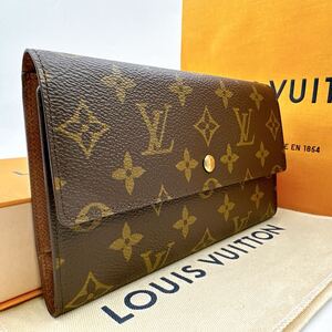 3802【未使用に近い】LOUIS VUITTON ルイヴィトン モノグラム ポルトフォイユ インターナショナル 長財布 三つ折り財布 M61217/MI0901