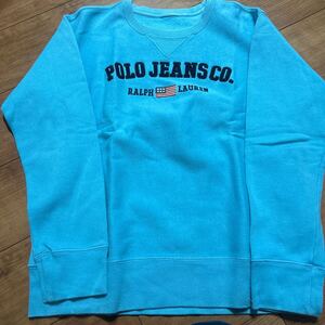 POLO JEANS スウェット　ブルー　タグ無し　Mサイズ相当