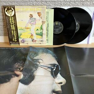 ROCK NOW帯・補充票・ポスター付◆2LP◆Elton John(エルトン・ジョン)「Goodbye Yellow Brick Road(黄昏のレンガ路)」◆1974年 IFP-93105B