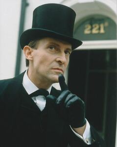 シャーロックホームズの冒険　ジェレミーブレット　Jeremy Brett 　約20.3x25.4cm　輸入　写真　11522