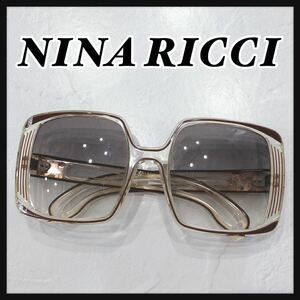 ☆NINARICCI☆ ニナリッチ サングラス アイウェア クリア ブラウン ブラウンレンズ カラーレンズ グラデーションレンズ 大きめ 送料無料