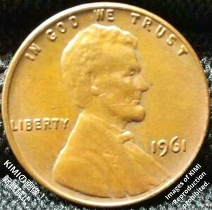 1セント硬貨 1961 アメリカ合衆国 1セント硬貨 リンカーン 1セント硬貨 1ペニー 1 Cent "Lincoln 1Penny (United States coin) 1961