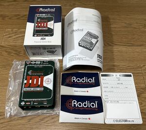 【美品・付属品完備】RADIAL JDI PASSIVE DIRECT BOX ラジアル ラディアル DI パッシブダイレクトボックス