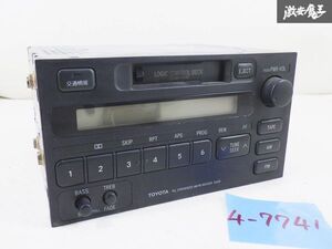 TOYOTA トヨタ 純正 2DIN カセットテープ デッキ レシーバー ラジオデッキ 本体のみ 86120-2A200 即納 在庫有 棚A-1-3